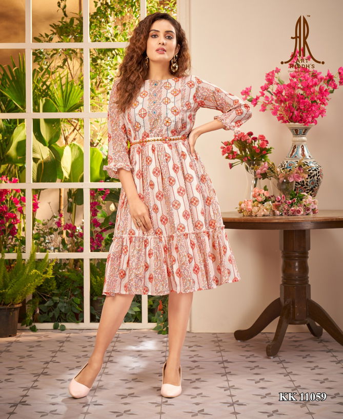 Kk 11059 By Art Riddhs Size Set Party Wear Kurtis Catalog